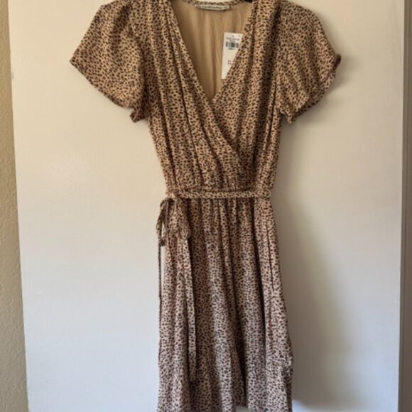Abercrombie Easy Waist Wrap Mini Dress - XS Petite - Picture 1 of 13